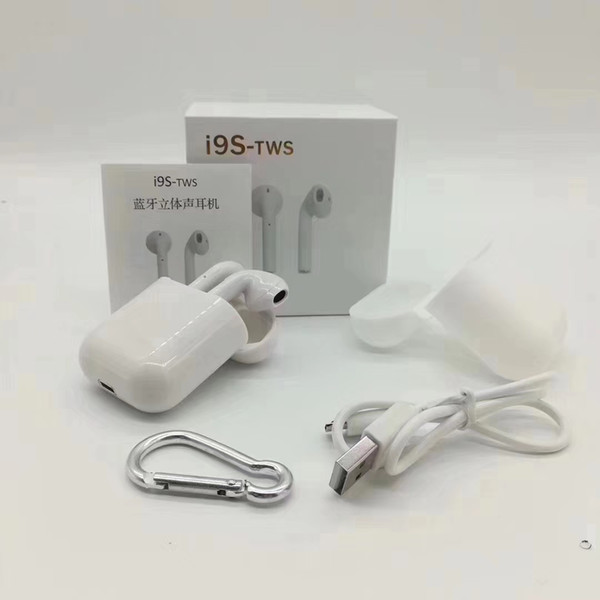 100% test New i9s for cellphone TWS Wireless mini Bluetooth Earbuds Wireless Headsets earphone For ios Andorid Iphone 100% test