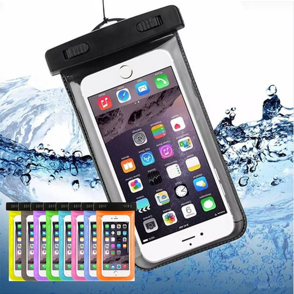 Waterproof Case for iPhone X 8 7 6S Plus Dry Bag for Samsung Note8 S8 S7 Universal WaterProof Phone Case for Diving Swimming