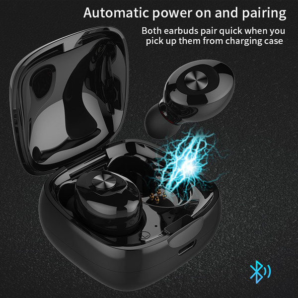 Brand trend headphones latest Bluetooth 5.0 automatic boot binaural phone stereo headset 1:1 headset for iphone Android phone