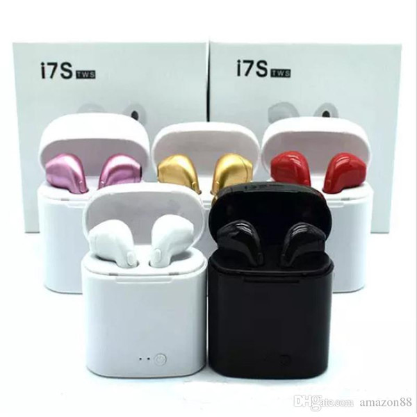 I7S TWS Bluetooth Headphones Wireless Earphones Headset Double Earbuds with Mic CSR4.1 Stereo For iPhone X IOS Android