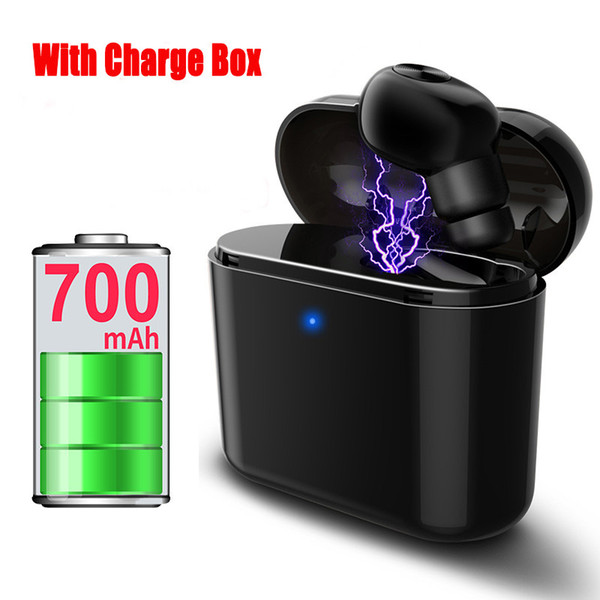 mini Bluetooth Headphones with 700mAh Charger box Portable TWS in ear Sports Headset For smart Phone