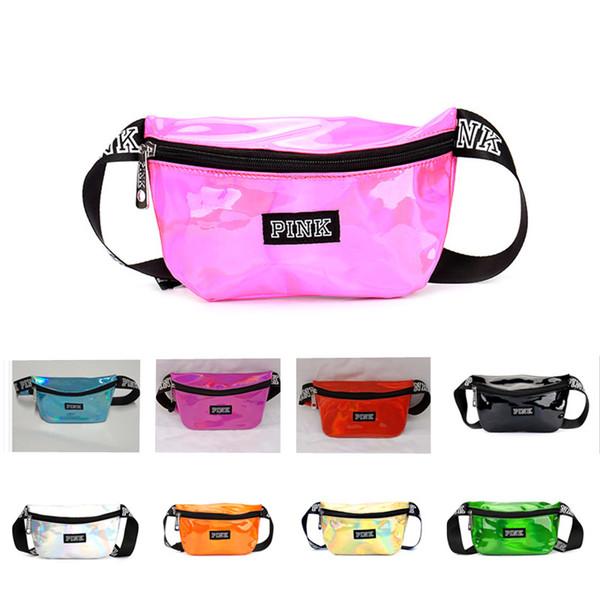 Transparent Waterproof Laser vs Love Girl Heuptas Waist Bag Victoria Mini Women Holographic Pink Fanny Pack Secret Beach Pockets Pouch Belt