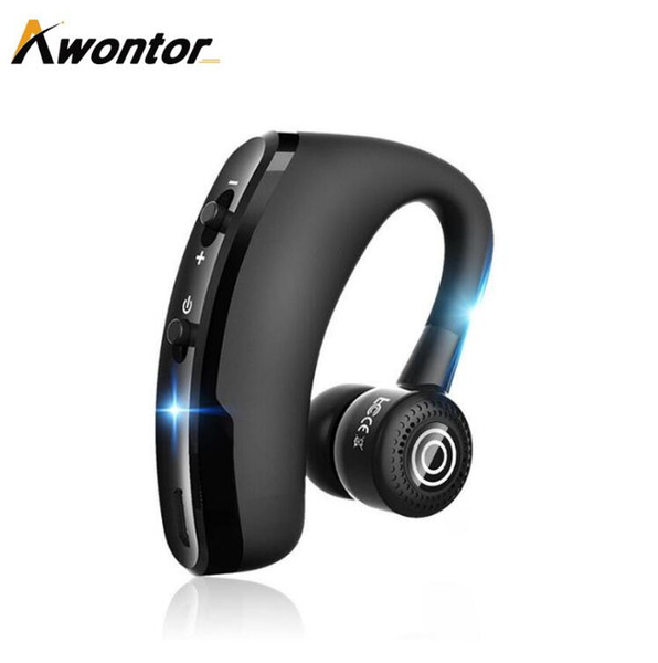 Business V9 Bluetooth Earphone Voyager Handfree Phone Call Upgrade Single Earhook Fro Driver Free DHL Shipping