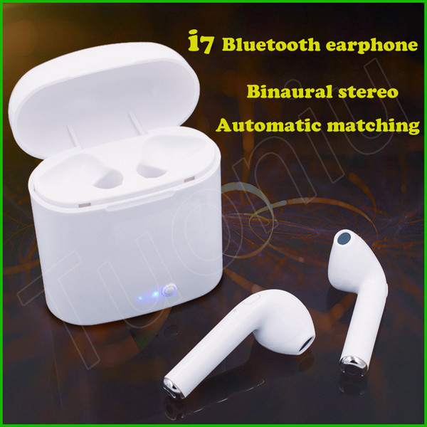 I7S TWS Wireless Bluetooth Headphones Earbuds Earphones with Charging Box Twins Mini Bluetooth Earbuds for iPhone X IOS Android