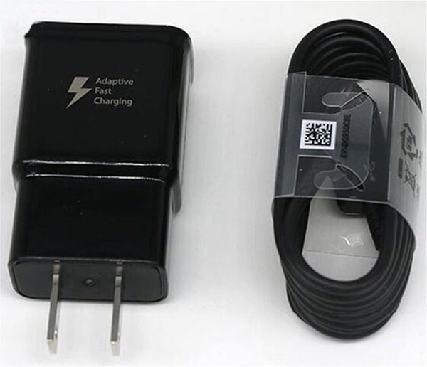 Top quality S8 2A/5V 1.67A/9V Fast charging usb wall charger + 1.2m S8 Type C Cable EP-TA20JBE for samsung S8 S9 note4 5