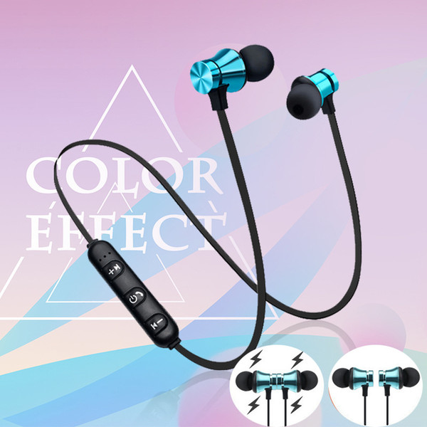 XT11 Magnetic Bluetooth 4.2 in-Ear Headset Hands-Free Noise Reduction Sports Running Wired Earphone Headphone with Mic Headset for IPHONE