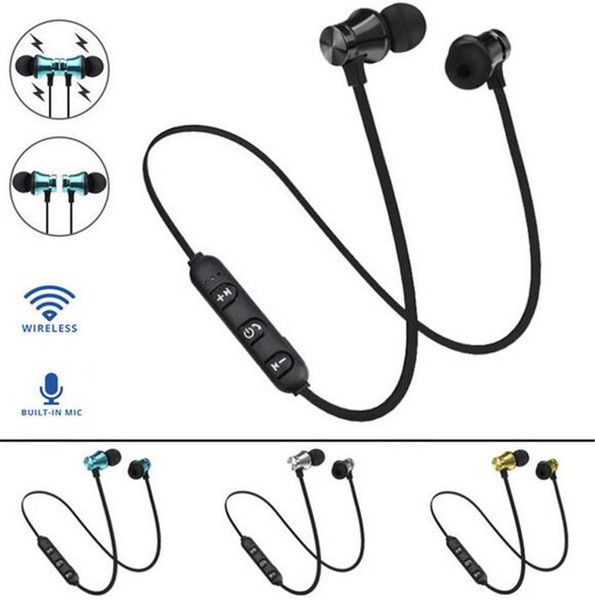 XT11 Bluetooth Headphones Magnetic Wireless Running Sport Earphones Headset BT 4.2 with Mic MP3 Earbud For iPhone LG Smartphones