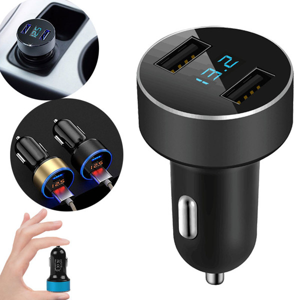 Dual USB 5V/3.1A Car Charger Cigarette LED Light Adapter for iPhone Samsung Pad Camera Fast Charging