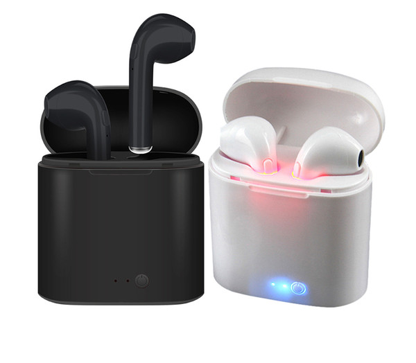 Venta caliente M & J i7s TWS Mini auricular Bluetooth inalámbrico auriculares estéreo con caja de carga micrófono para todos teléfono Inteli