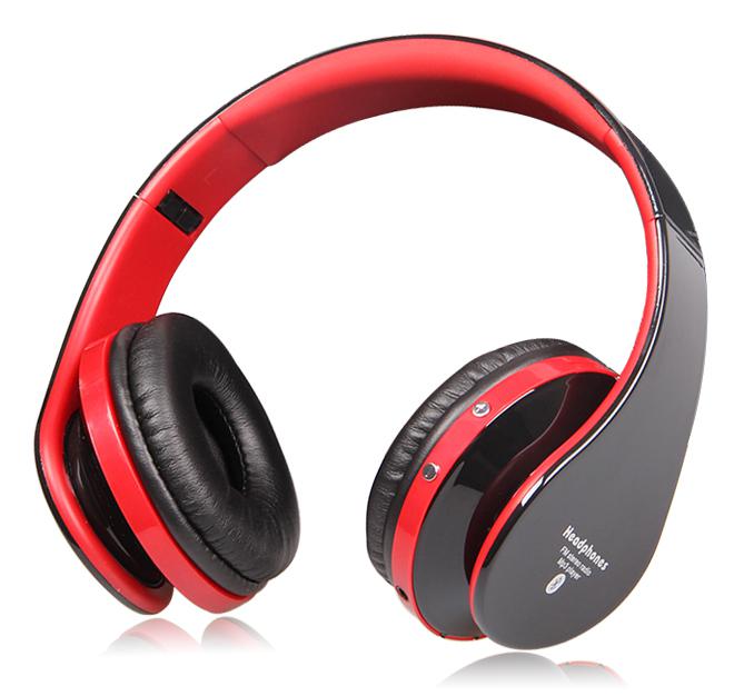 Foldable High Fidelity Surround Sound Noise Canceling Wireless Stereo Bluetooth Headphone Headset With Mic, TF Card Supported