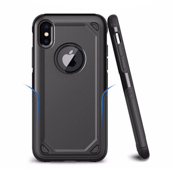 For iPhone XS XR MAX X armor Hybrid case For Samsung Galaxy Note 9 S7 Edge S8 S9 Plus Hybrid PC TPU Case cover Armor Phone Case Back Cover