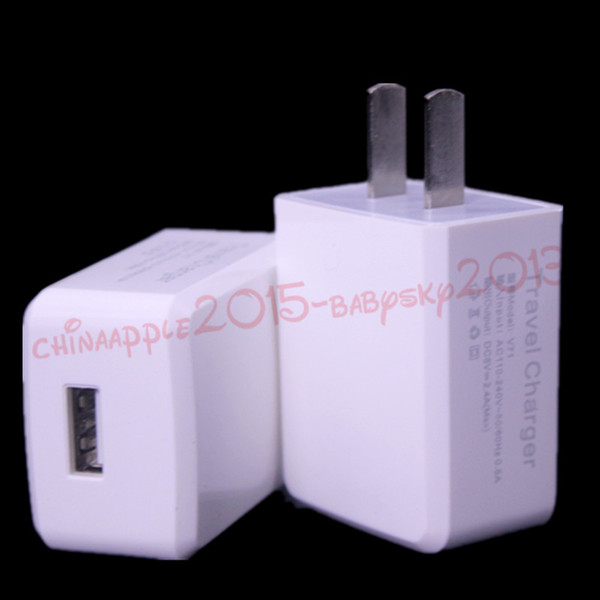 5V 2.4A 3A 1.5A Single USB & Dual Usb EU US AC home wall charger travel power adapter plug for iphone 5 6 for ipad Samsung htc