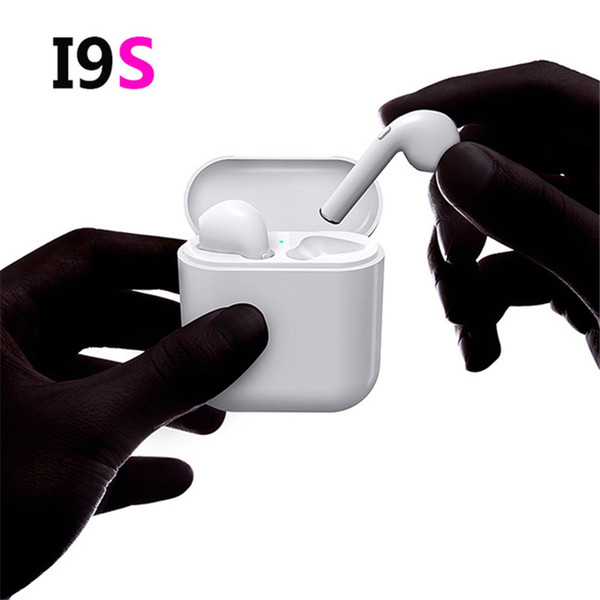 i9S TWS Mini Bluetooth Earphones Double ear Earbuds Wireless Air Headsets pods with Charging Box for iPhone Android Phones