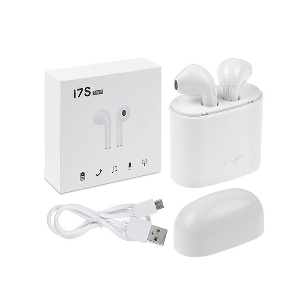 I7S Earphone I7S TWS Bluetooth Earbuds Mini Wireless Earphones Headset with Mic Stereo V4.2 Headphone for Iphone Android with boxes