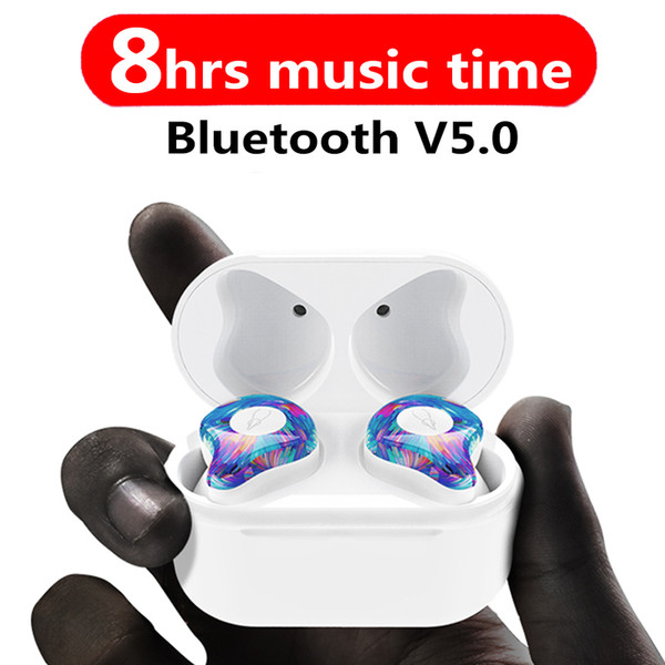 New Mini BLuetooth Earphone Port Cordless Wireless Earbuds Stereo in ear Bluetooth 5.0 Waterproof Wireless ear buds Earphone retail package