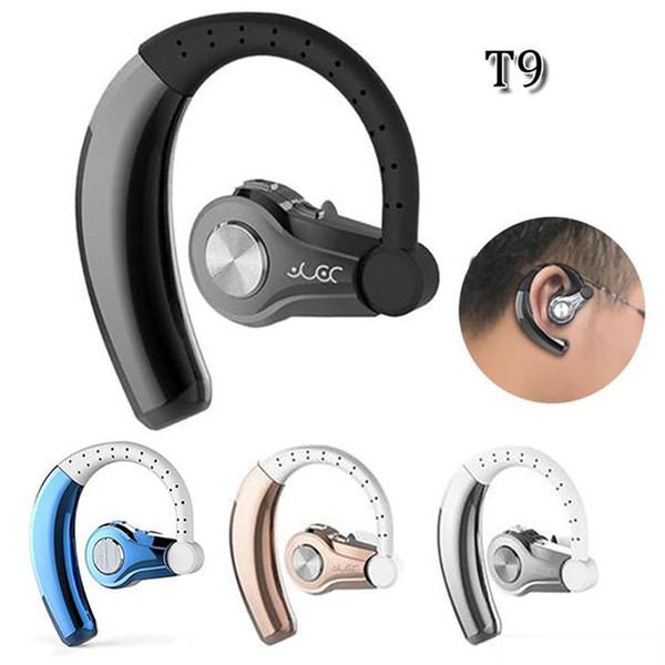 T9 Bluetooth Earphone Wireless Headphones V4.1 Hands free stereo headset with MIC Car earphones for Smartphones with Retail Package