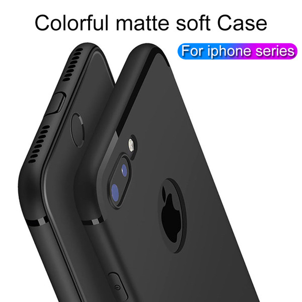 MATT TPU Silicone Case For iPhone 7 6 6S 8 Plus 5S X XS MAX XR 5 Case iphone 7 x 8 6s plus xs max luxury covers