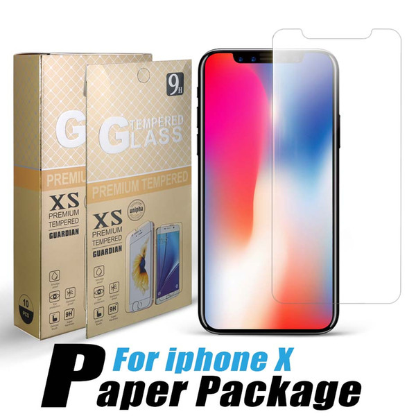 Tempered Glass For Iphone X XS Max Xr 8Plus Screen Protector Clear Film For Samsung A6 2018 LG K30 Huawei Mate 20 Pro Google With Package