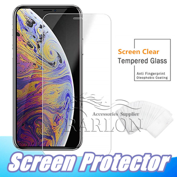 For iPhone XR XS MAX Tempered Glass Screen Protector For Galaxy J8 A9 A8 A6 2018 Iphone X 8 7 plus 6s Edition Film 2.5D 9H Anti-shatter