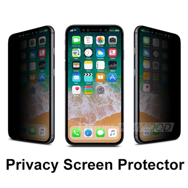 Privacy Tempered Glass for Iphone X/XS MAX XR 8 7 6S Plus Samsung Galaxy S7/S6/S5 Note 5 Screen Protector Anti-Spy