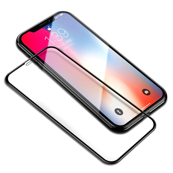 For Iphone X Tempered Glass Screen Protector 6D Touch Edge 9H Hardness Anti-scratch Shield Full Screen Glass for Iphone X 8 7 6 plus