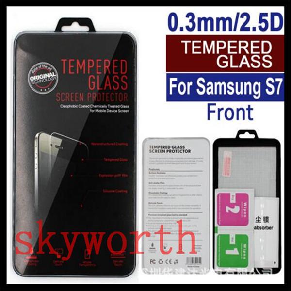 for iphone 7 8 X XR XS Max Samsung Galaxy S8 S9 Note 8 9 Premium Tempered Glass Screen Protector Explosion Proof Guard