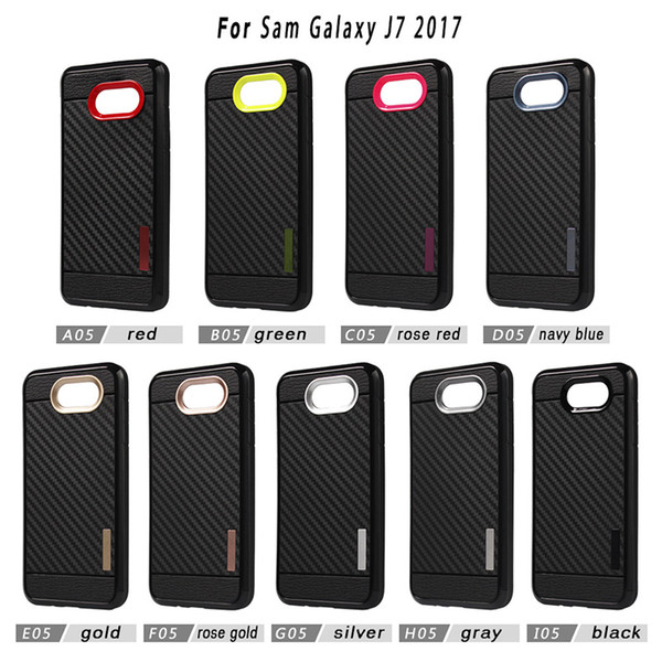 For iPhone X 8 z981 iPhone6 2in1 Case Carbon Fiber Dual Soft TPU Case Shockproof Back Cover For LG V20 Z982 k10 k7