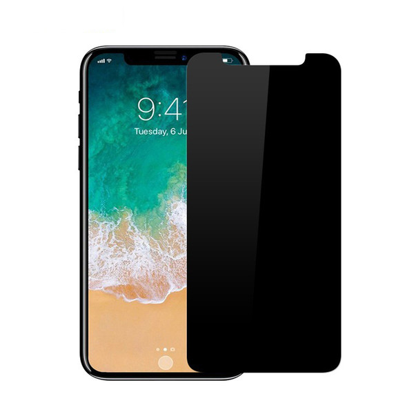 Privacy Tempered Glass Anti-Spy Peeping Screen Protector For iPhone XS XS MAX XR 8 8 plus 7 7 plus with paper Package