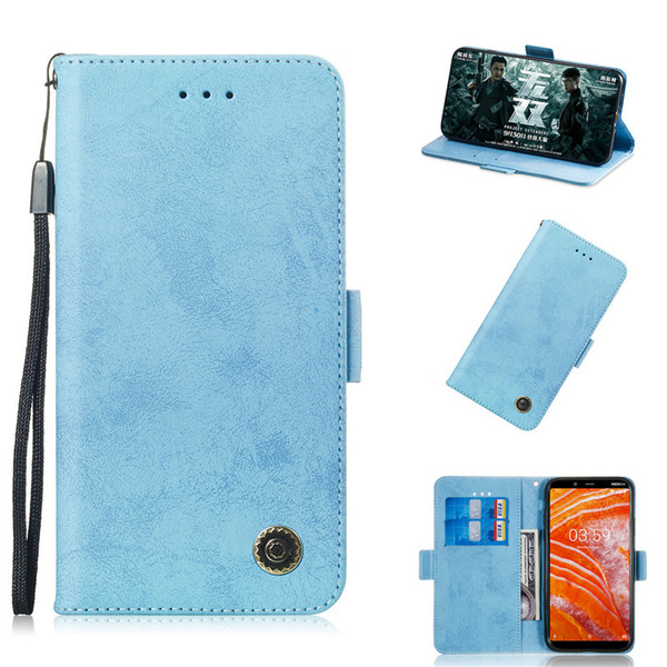 Flip Stand For NOKIA 3.1 Plus Case Flip Stand Wallet Retro Leather Cover design Mobile Phone Bags Card slot function