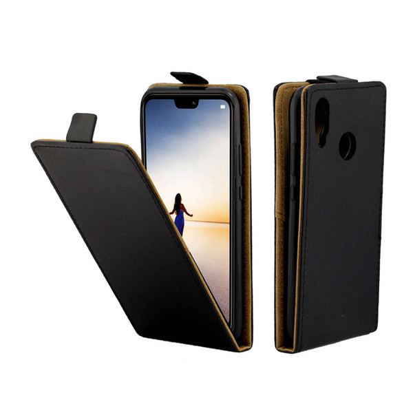 Business Leather Case For Coque Huawei P20 Lite Vertical Flip Cover Card Slot Cases For Huawei P20 Lite Phone Bags