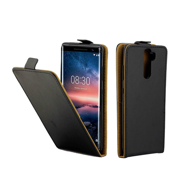 Business Leather Case For Coque Nokia 8 Sirocco Vertical Flip Cover Card Slot Cases For Nokia 8 Sirocco Phone Bags