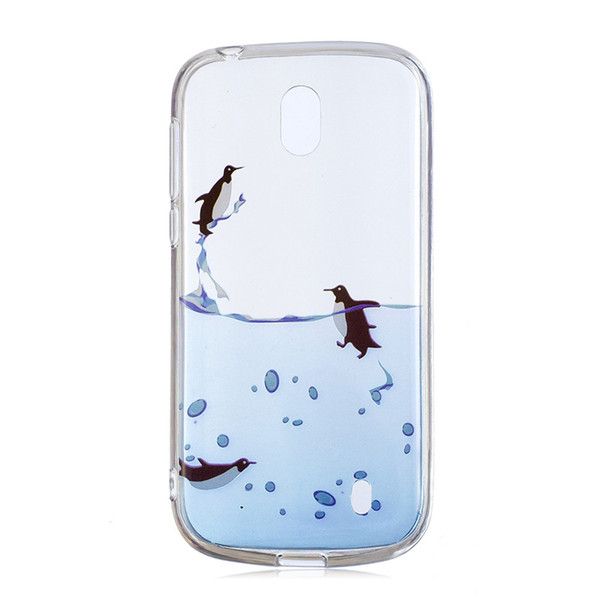 Soft TPU Case Capinhas For Nokia 1 Cover Transparent Painting Butterfly High heels Penguin Skull Mobile Phone Cases For Nokia1