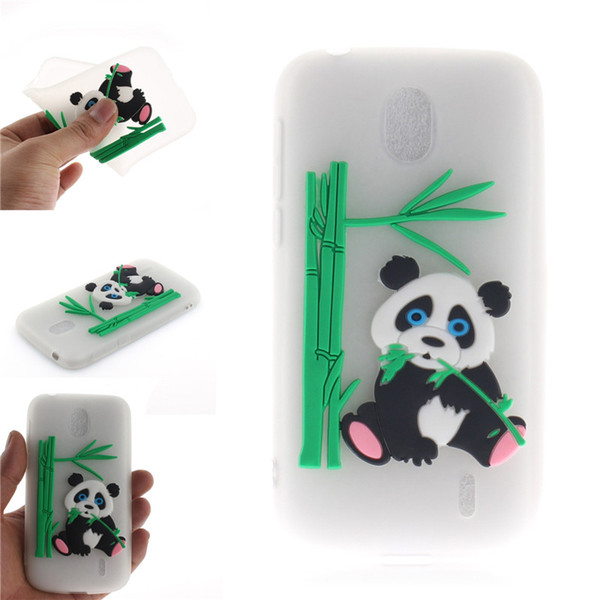 Fashion Cover For Nokia 1 Case Coque Candy Silicone Panda bamboo Soft silica gel Mobile Phone Cases Shell Covers