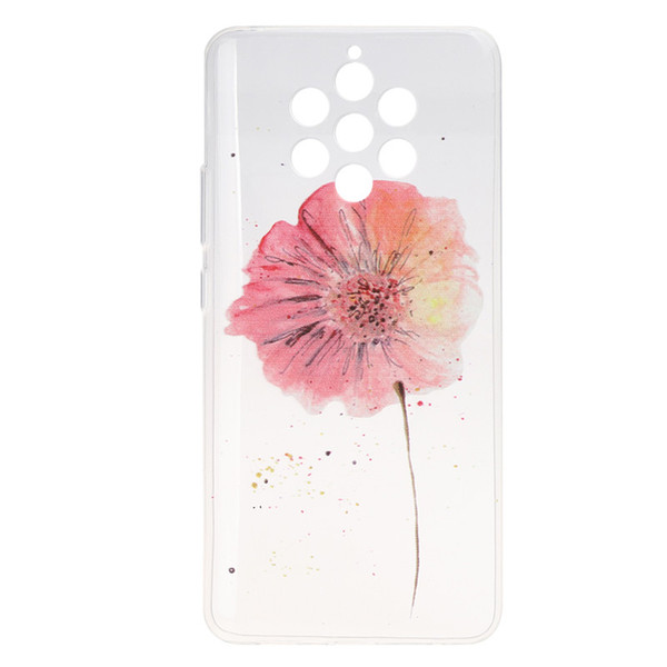 For Nokia 9 Case Cover Transparent Soft TPU Colour decoration Tower bike Butterfly Girl Mobile Phone Cases