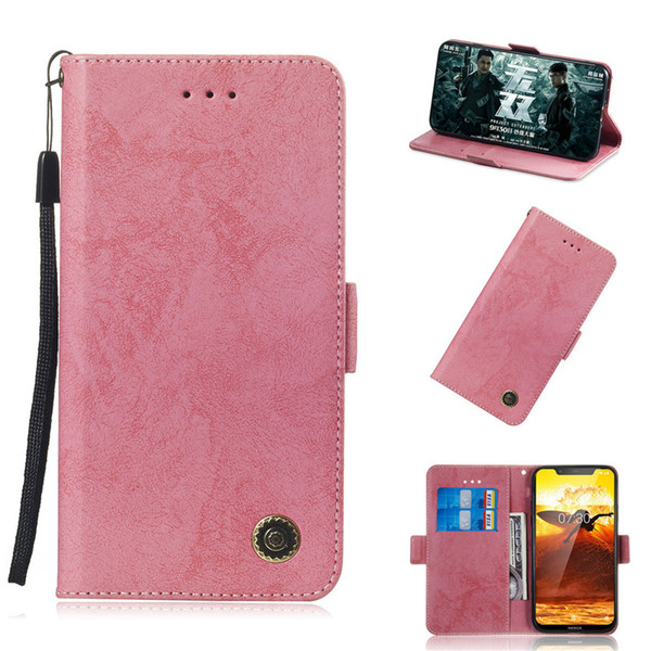 Flip Stand For NOKIA 8.1 Case Flip Stand Wallet Retro Leather Cover design Mobile Phone Bags Card slot function For NOKIA X7