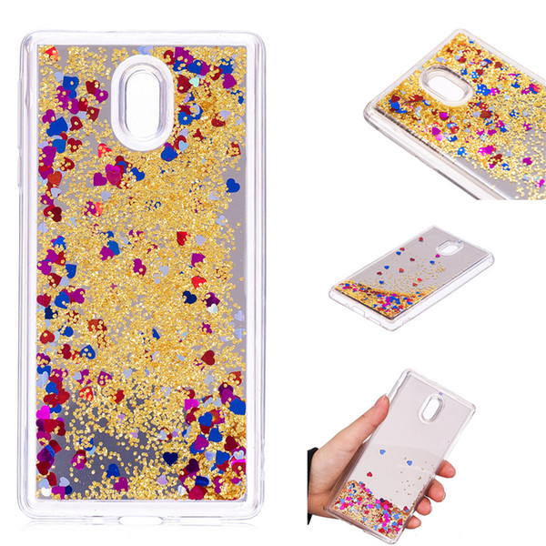 Cover For Nokia 3 Case Quicksand Flash Glitter Powder Mirror Hard Mobile phone Cases Covers For Nokia3