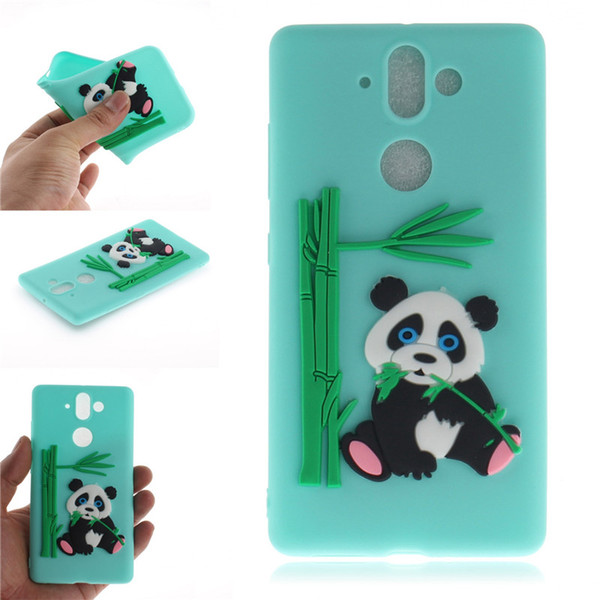 Fashion Cover For Nokia 9 Nokia9 Case Coque Candy Silicone Panda bamboo Soft silica gel Mobile Phone Cases Shell Covers