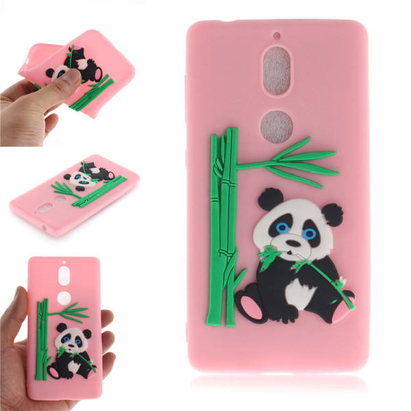 Fashion Cover For Nokia7 Nokia 7 Case Coque Candy Silicone Panda bamboo Soft silica gel Mobile Phone Cases Shell Covers