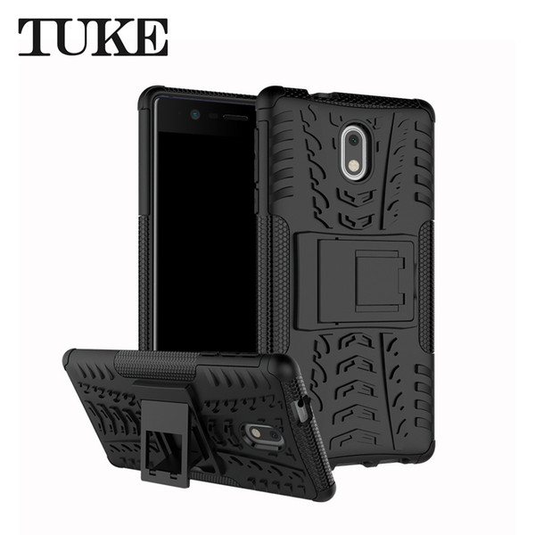 Heavy Duty Hybrid Cover For Nokia 3 TPU+PC Shockproof Stand Phone Case For Nokia 3 Cover Phone Shell