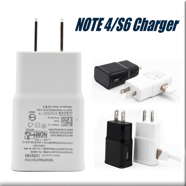 High Quality Wall charger For Samsung S6 Note 4 Fast Charging Travel Wall Charger Full 5V 2A Quick Speed Adapter Without Package