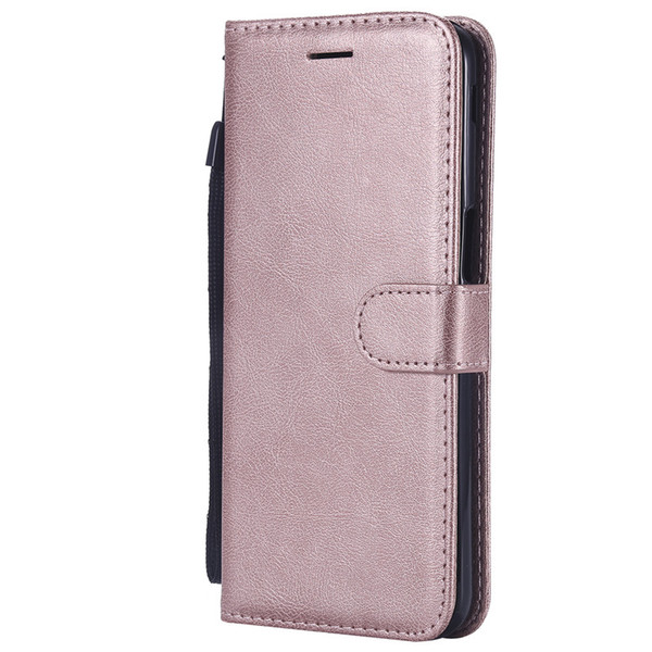 Wallet Case For Samsung Galaxy J6 Prime/J6 Plus Flip back Cover Pure Color PU Leather Mobile Phone Bags Coque Fundas