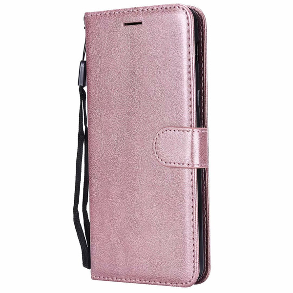 Wallet Case For Samsung Galaxy J8 Flip back Cover Pure Color PU Leather Mobile Phone Bags Coque Fundas For Galaxy J8