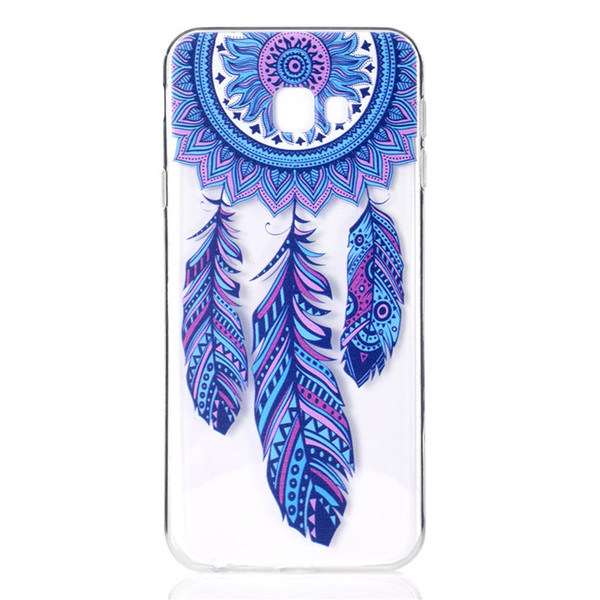 Transparent Soft TPU For Samsung Galaxy J4 Plus Case Cover Colour decoration Tower bike Butterfly Girl Design Mobile Phone Shell