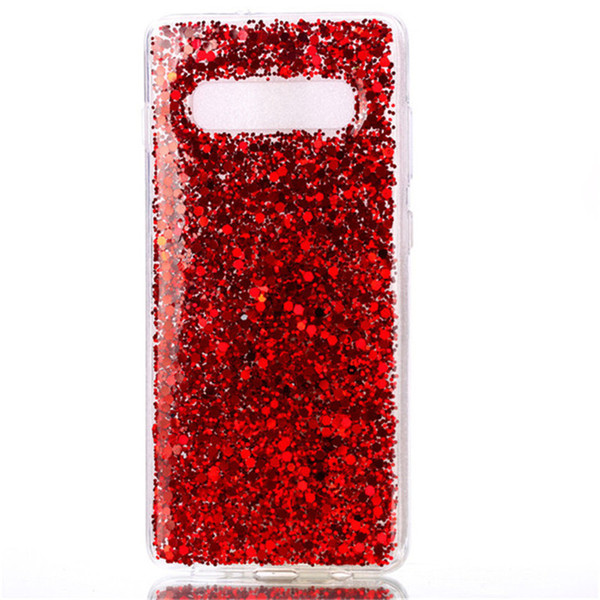 Fashion Flash slice Cover For Samsung Galaxy S10 Plus Case Acrylic Soft TPU silicon Mobile Phone Case Coque