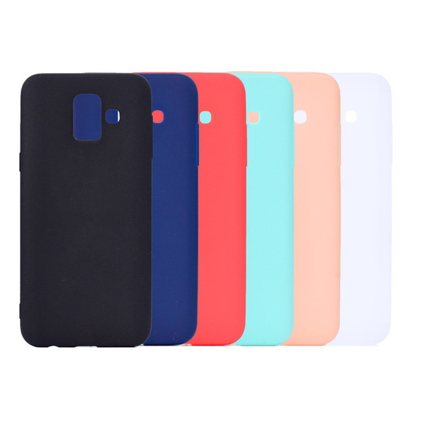 Candy Color Cover For Samsung Galaxy A6 2018 Case Soft TPU Ultrathin Designer Mobie Phone Cases Capinha For Samsung A6