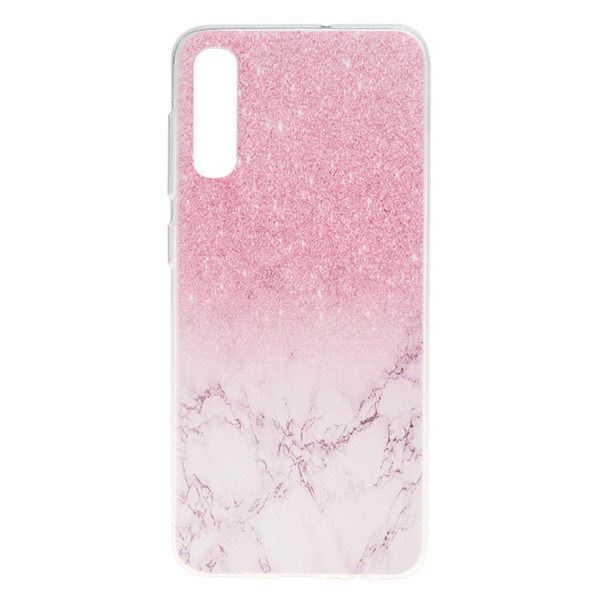 For Samsung Galaxy A50 Case Cover Transparent Soft TPU Colour decoration Tower bike Butterfly Girl Mobile Phone Cases