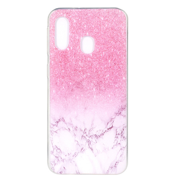 For Samsung Galaxy A40 Case Cover Transparent Soft TPU Colour decoration Tower bike Butterfly Girl Mobile Phone Cases