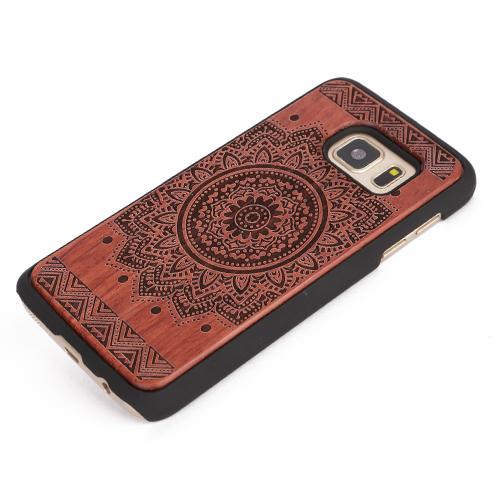 U&I ® New arrival natural PC cell phone case with premium rosewood phone case for Samsung S7 edge