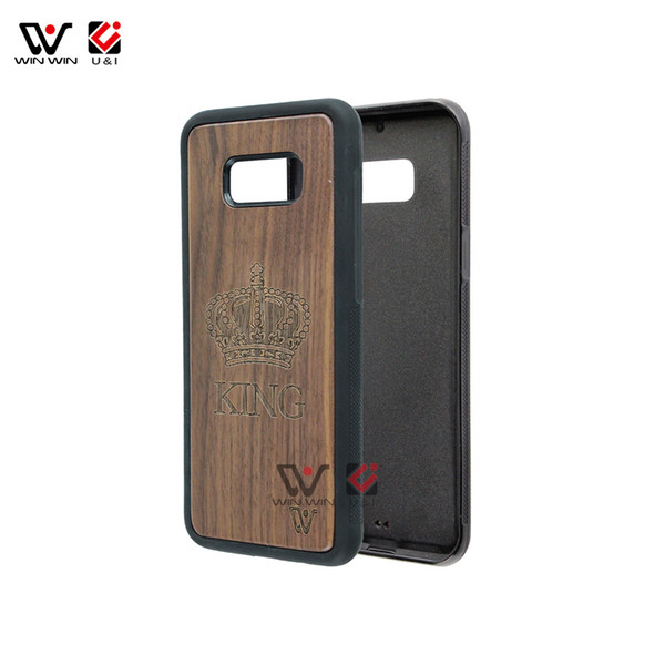 Wood Bamboo Cell Phone Case Cover For Samsung S8 for Samsung S8 plus, Unique Whole wood Design Hard Wood