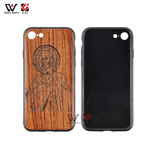 2019 New Products Laser Engraving Wooden Mobile Phone Cover For iPhone 6 7 8 6Plus 8Plus X For Huawei Mate20 For Samsung